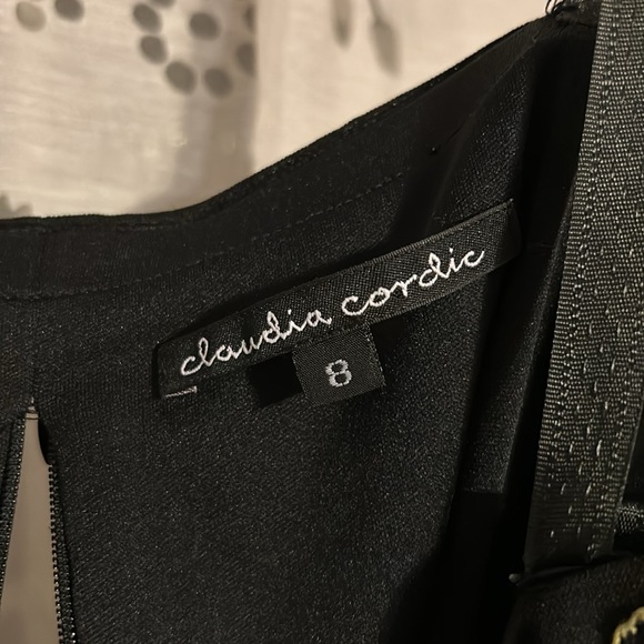 Claudia Cordic embroidered black crop top size 8 - Picture 2 of 3